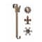 Haute Decor Oil-Rubbed Bronze Adjustable Wreath Hanger with Interchangeable Icons